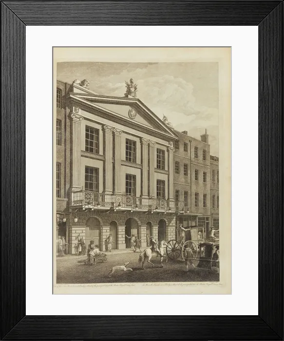 Framed Print : Theater Royal Drury Lane, London, 1773-1778. Creator: Adam, James (1732-1794) Framed Print : Theater Royal Drury Lane, London, 1773-1778. Creator: Adam, James (1732-1794)