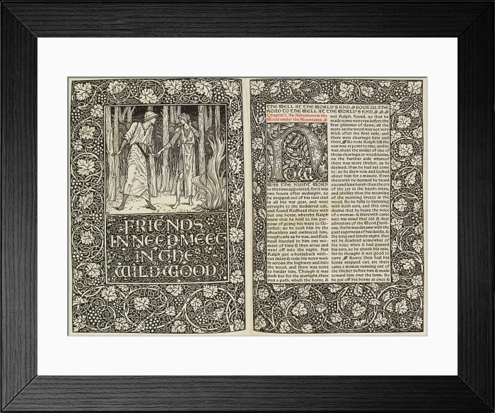 Framed Print : The Well at the World's End (Die Quelle am Ende der Welt), 1896. Creator: Morris, William (1834-1896) Framed Print : The Well at the World's End (Die Quelle am Ende der Welt), 1896. Creator: Morris, William (1834-1896)
