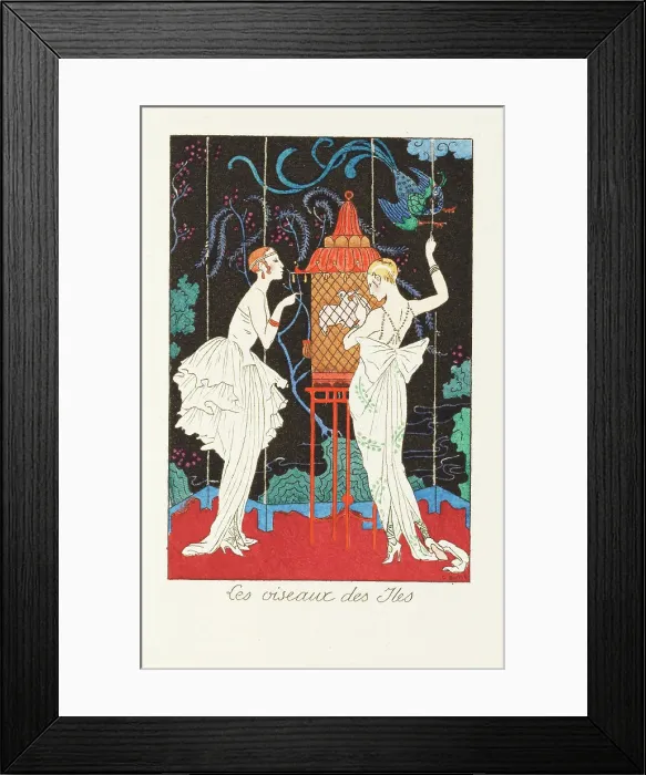 Framed Print : La guirlande des mois, 1917-1920. Creator: Barbier, George (1882-1932) Framed Print : La guirlande des mois, 1917-1920. Creator: Barbier, George (1882-1932)