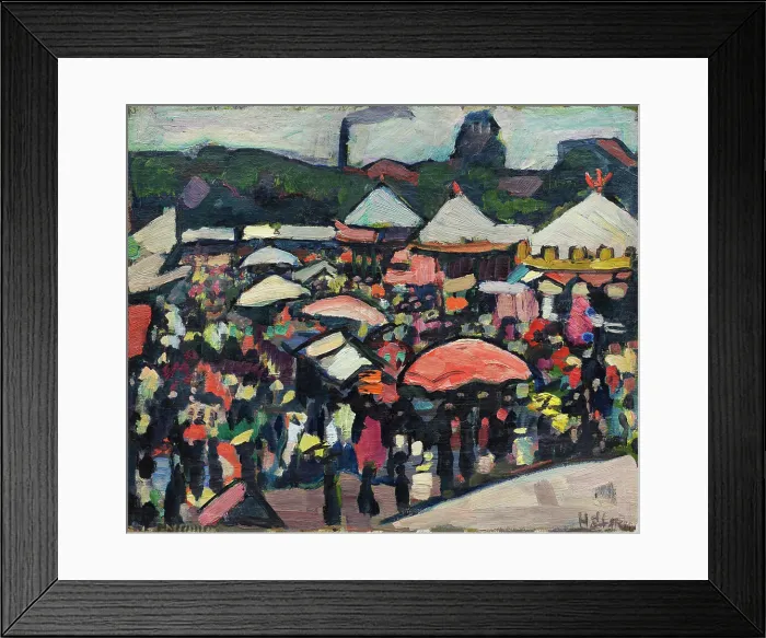 Framed Print : Fair at the Kesselbrink in Bielefeld, 1912. Creator: Stenner, Hermann (1891-1914) Framed Print : Fair at the Kesselbrink in Bielefeld, 1912. Creator: Stenner, Hermann (1891-1914)