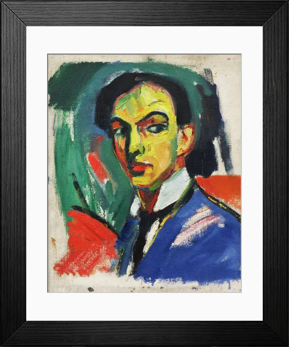 Framed Print : Self-portrait, 1912. Creator: Stenner, Hermann (1891-1914) Framed Print : Self-portrait, 1912. Creator: Stenner, Hermann (1891-1914)
