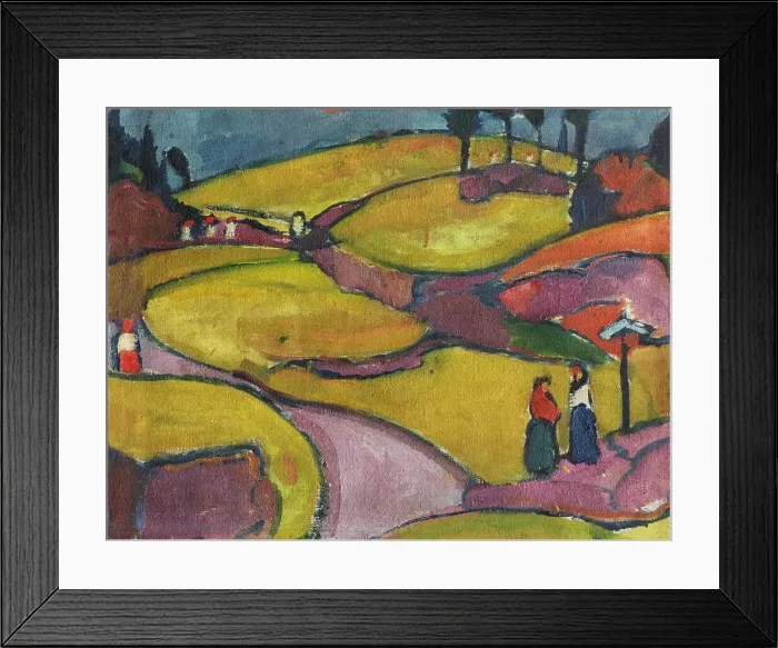Framed Print : Rhythmic landscape (Eifel), 1912. Creator: Stenner, Hermann (1891-1914) Framed Print : Rhythmic landscape (Eifel), 1912. Creator: Stenner, Hermann (1891-1914)