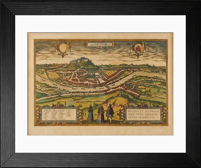 Framed Print : General view of the city of Salzburg. From Civitates Orbis Terrarum, 1581. Creator: Braun, Georg (1541-1622). General view of the city of Salzburg. From Civitates Orbis Terrarum, 1581. Creator: Braun, Georg (1541-1622) Framed Print : General view of the city of Salzburg. From Civitates Orbis Terrarum, 1581. Creator: Braun, Georg (1541-1622). General view of the city of Salzburg. From Civitates Orbis Terrarum, 1581. Creator: Braun, Georg (1541-1622)