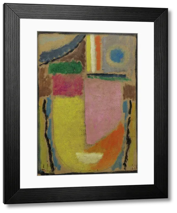 Framed Print : Abstract head, 1933. Creator: Jawlensky, Alexei, von (1864-1941) Framed Print : Abstract head, 1933. Creator: Jawlensky, Alexei, von (1864-1941)