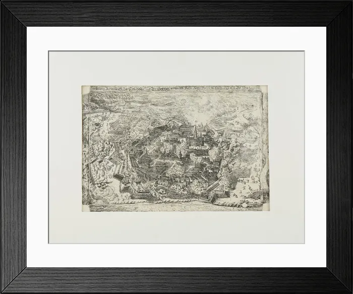 Framed Print : The siege of Vienna in 1683, c.1860. Creator: Unknown artist Framed Print : The siege of Vienna in 1683, c.1860. Creator: Unknown artist