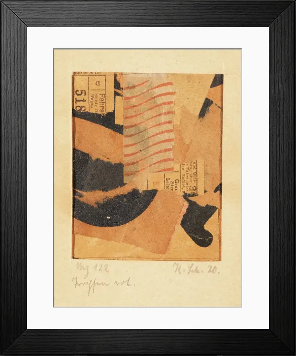Framed Print : Mz 122 Tropfen rot. (Merzzeichnung), 1920. Creator: Schwitters, Kurt (1887-1948) Framed Print : Mz 122 Tropfen rot. (Merzzeichnung), 1920. Creator: Schwitters, Kurt (1887-1948)