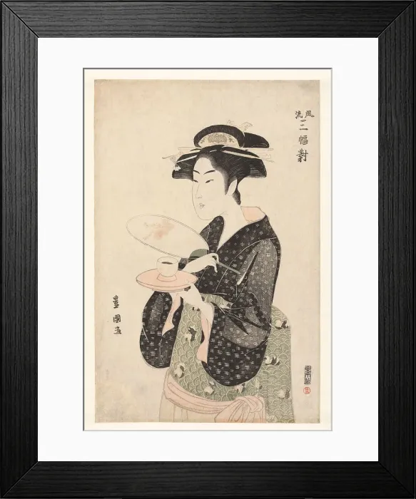 Framed Print : Naniwaya Okita, 1790-1800. Creator: Toyokuni, Utagawa (1769-1825) Framed Print : Naniwaya Okita, 1790-1800. Creator: Toyokuni, Utagawa (1769-1825)