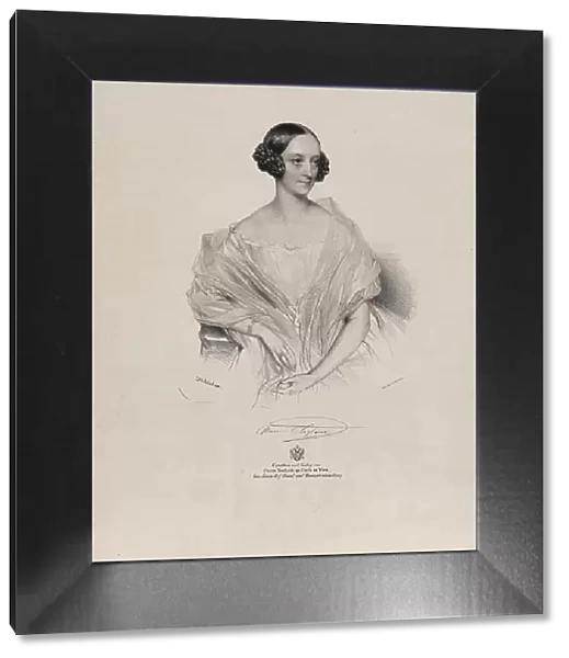 Portrait of ballet dancer Marie Taglioni (1804-1884), c.1839. Creator: Kriehuber, Josef (1800-1876)