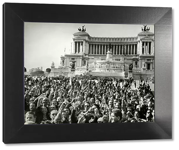 Piazza Venezia, Rome, April 1945: The liberation of Italy, 1945. Creator: Unknown photographer