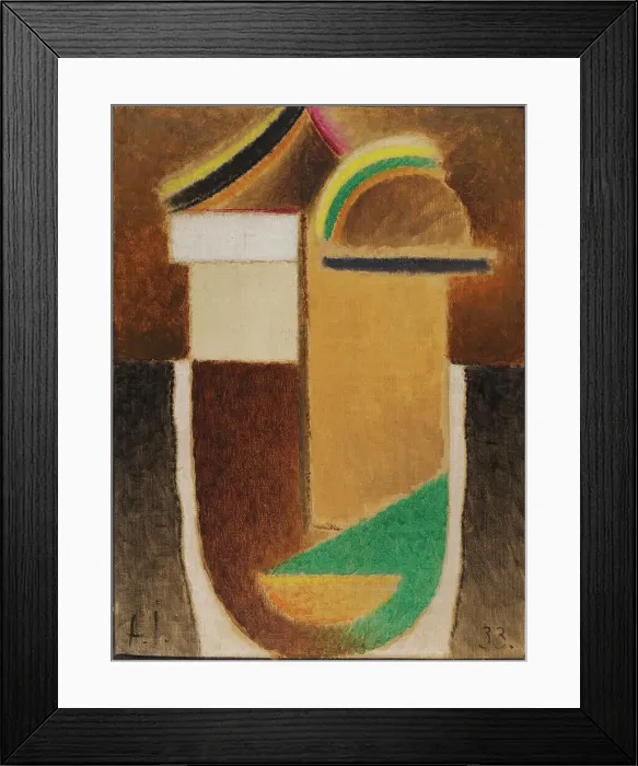 Framed Print : Abstract Head (Constructive Head), 1933. Creator: Jawlensky, Alexei, von (1864-1941) Framed Print : Abstract Head (Constructive Head), 1933. Creator: Jawlensky, Alexei, von (1864-1941)