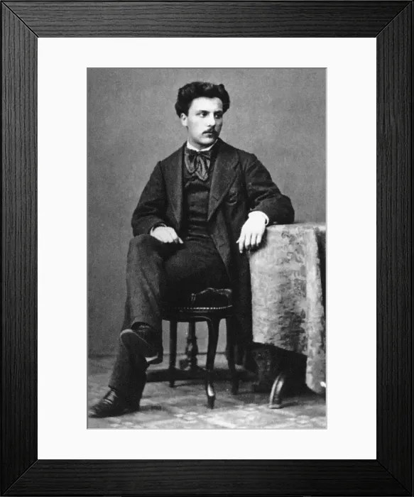 Framed Print : Portrait of composer Gabriel Fauré (1845-1924), c.1867. Creator: Unknown photographer Framed Print : Portrait of composer Gabriel Fauré (1845-1924), c.1867. Creator: Unknown photographer