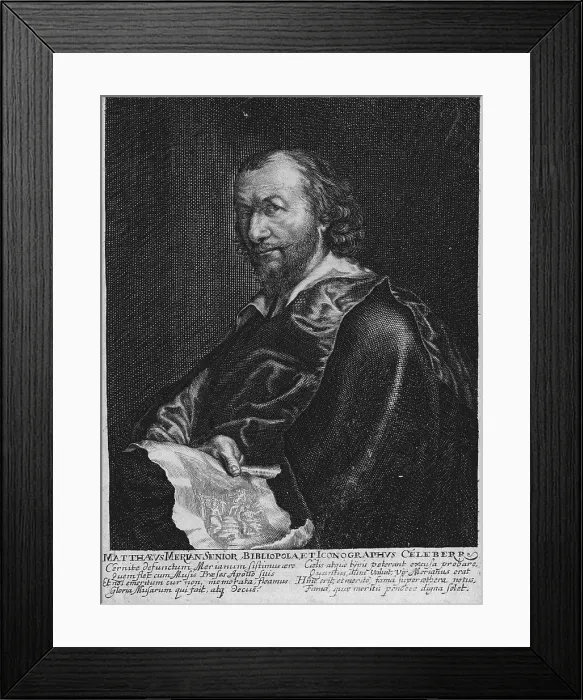 Framed Print : Matthäus Merian the Elder (1593-1650). From Memoria Merianaea, 1650. Creator: Merian, Matthäus, the Elder (1593-1650) Framed Print : Matthäus Merian the Elder (1593-1650). From Memoria Merianaea, 1650. Creator: Merian, Matthäus, the Elder (1593-1650)