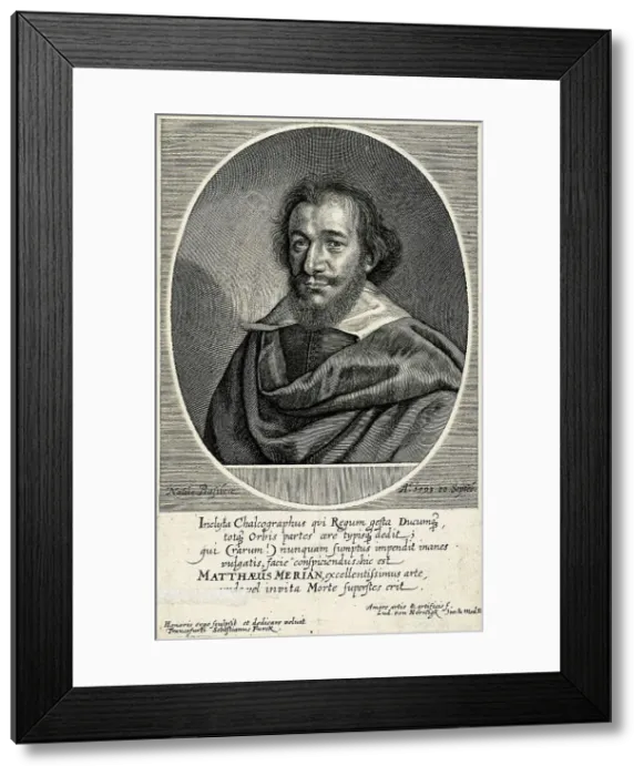 Framed Print : Matthäus Merian the Elder (1593-1650), c.1635. Creator: Furck, Sebastian (1589-1655) Framed Print : Matthäus Merian the Elder (1593-1650), c.1635. Creator: Furck, Sebastian (1589-1655)