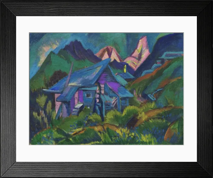 Framed Print : Alpine huts and Tinzenhorn, 1919-1920. Creator: Kirchner, Ernst Ludwig (1880-1938) Framed Print : Alpine huts and Tinzenhorn, 1919-1920. Creator: Kirchner, Ernst Ludwig (1880-1938)