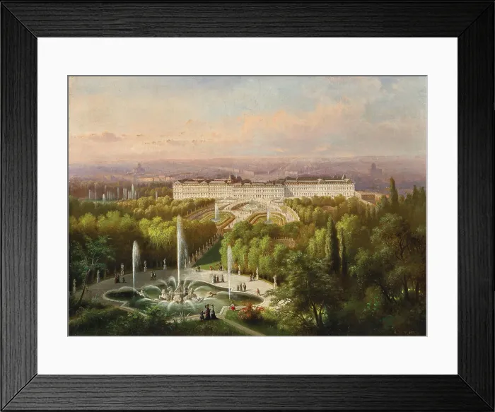 Framed Print : View of Versailles Palace, Second half of the 19th century. Creator: Rieger, Alberto (1834-1904) Framed Print : View of Versailles Palace, Second half of the 19th century. Creator: Rieger, Alberto (1834-1904)
