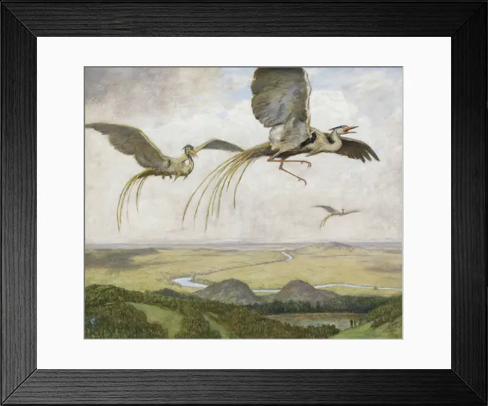 Framed Print : Wonder birds, 1917. Creator: Thoma, Hans (1839-1924) Framed Print : Wonder birds, 1917. Creator: Thoma, Hans (1839-1924)