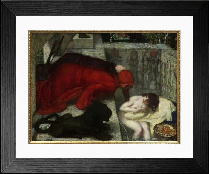 Framed Print : Susanna in the bath, 1896. Creator: Stuck, Franz, Ritter von (1863-1928) Framed Print : Susanna in the bath, 1896. Creator: Stuck, Franz, Ritter von (1863-1928)
