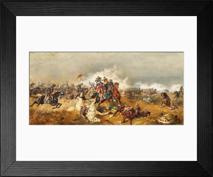 Framed Print : General Gottfried Heinrich Graf zu Pappenheim (1594-1632) in the Battle of Lützen on Nov 16, 1632. Creator: Bensa, Alexander von (1820-1902) Framed Print : General Gottfried Heinrich Graf zu Pappenheim (1594-1632) in the Battle of Lützen on Nov 16, 1632. Creator: Bensa, Alexander von (1820-1902)