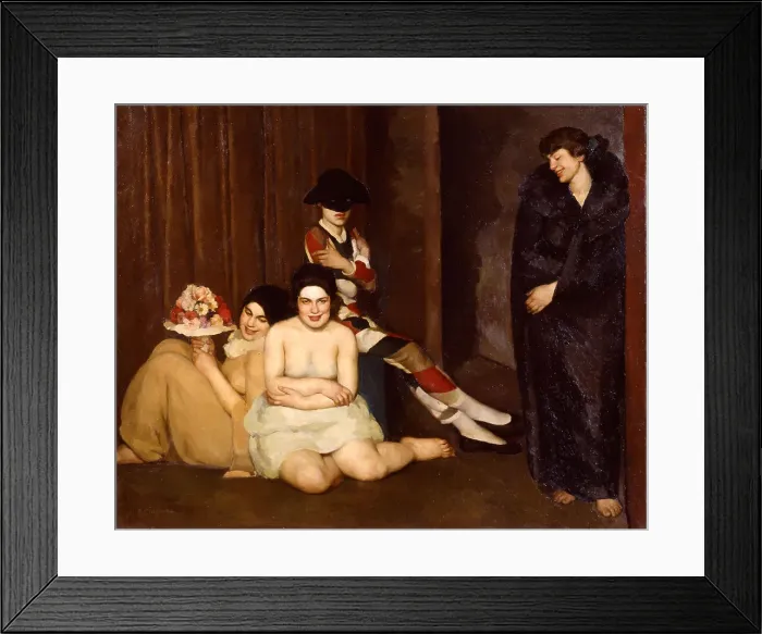 Framed Print : Maschere, 1922. Creator: Malerba, Gian Emilio (1880-1926) Framed Print : Maschere, 1922. Creator: Malerba, Gian Emilio (1880-1926)