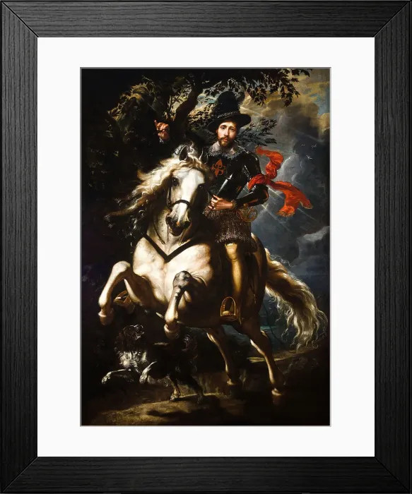 Framed Print : Equestrian portrait of Gio Carlo Doria (1576-1625), 1606. Creator: Rubens, Pieter Paul (1577-1640) Framed Print : Equestrian portrait of Gio Carlo Doria (1576-1625), 1606. Creator: Rubens, Pieter Paul (1577-1640)