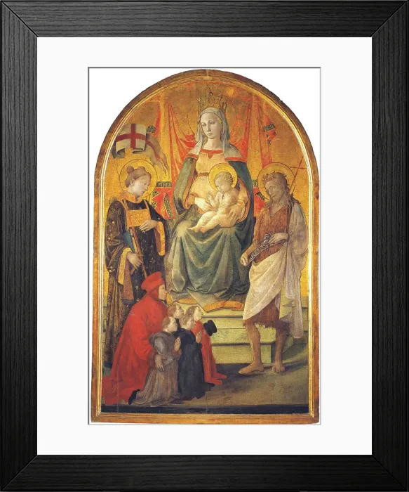 Framed Print : Madonna del Ceppo, c.1452-1453. Creator: Lippi, Fra Filippo (1406-1469) Framed Print : Madonna del Ceppo, c.1452-1453. Creator: Lippi, Fra Filippo (1406-1469)