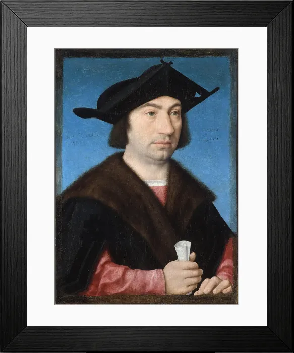 Framed Print : Portrait of Stefano Raggio, c.1513. Creator: Cleve, Joos van (around 1485-1540) Framed Print : Portrait of Stefano Raggio, c.1513. Creator: Cleve, Joos van (around 1485-1540)