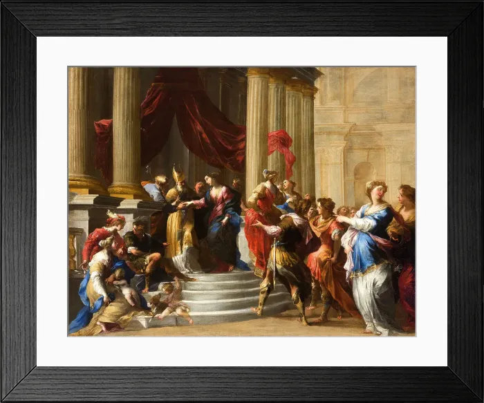Framed Print : Mary's engagement to Joseph, 1645-1650. Creator: Castello, Valerio (1624-1659) Framed Print : Mary's engagement to Joseph, 1645-1650. Creator: Castello, Valerio (1624-1659)