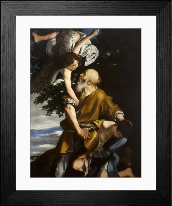 Framed Print : The Sacrifice of Isaac, c.1612. Creator: Gentileschi, Orazio (1563-1638) Framed Print : The Sacrifice of Isaac, c.1612. Creator: Gentileschi, Orazio (1563-1638)
