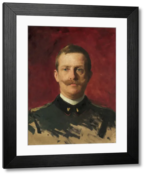Framed Print : Portrait of Victor Emmanuel III. (1869-1947), King of Italy, 1904. Creator: Grosso, Giacomo (1860-1938) Framed Print : Portrait of Victor Emmanuel III. (1869-1947), King of Italy, 1904. Creator: Grosso, Giacomo (1860-1938)