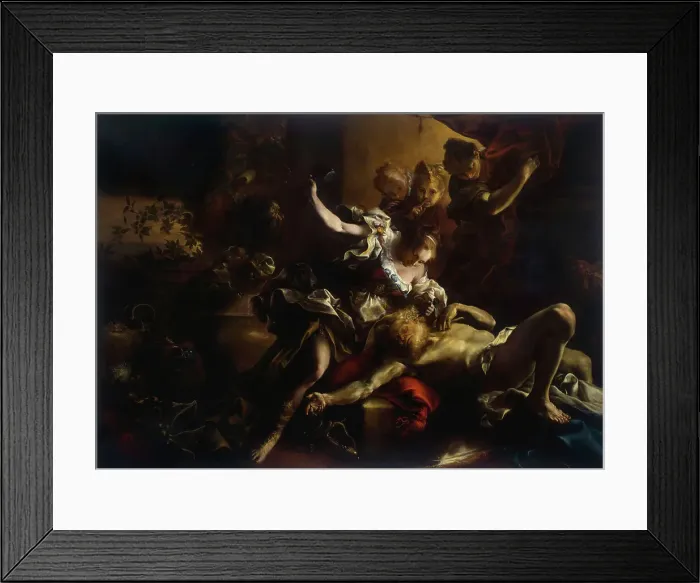 Framed Print : Jael and Sisera, c.1695. Creator: Guidobono, Bartolomeo (1654-1709) Framed Print : Jael and Sisera, c.1695. Creator: Guidobono, Bartolomeo (1654-1709)
