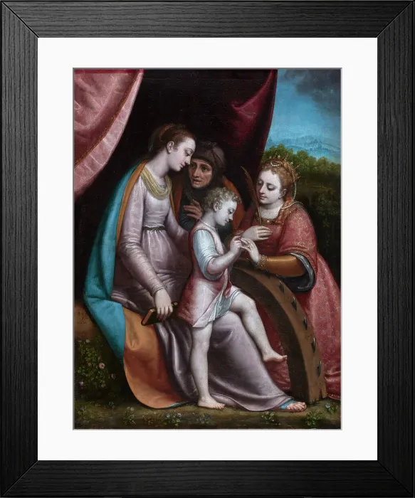 Framed Print : The mystical wedding of Saint Catherine, 1588. Creator: Anguissola, Sofonisba (around 1532-1625) Framed Print : The mystical wedding of Saint Catherine, 1588. Creator: Anguissola, Sofonisba (around 1532-1625)