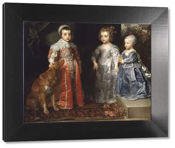 The three eldest children of Charles I Stuart (1600-1649) and Henrietta Maria... 1635. Creator: Dyck, Sir Anthonis van (1599-1641)