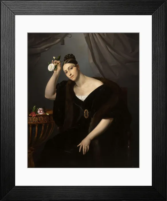 Framed Print : Matilde Bacon Pirovano Visconti, c.1837-1840. Creator: Hayez, Francesco (1791-1882) Framed Print : Matilde Bacon Pirovano Visconti, c.1837-1840. Creator: Hayez, Francesco (1791-1882)