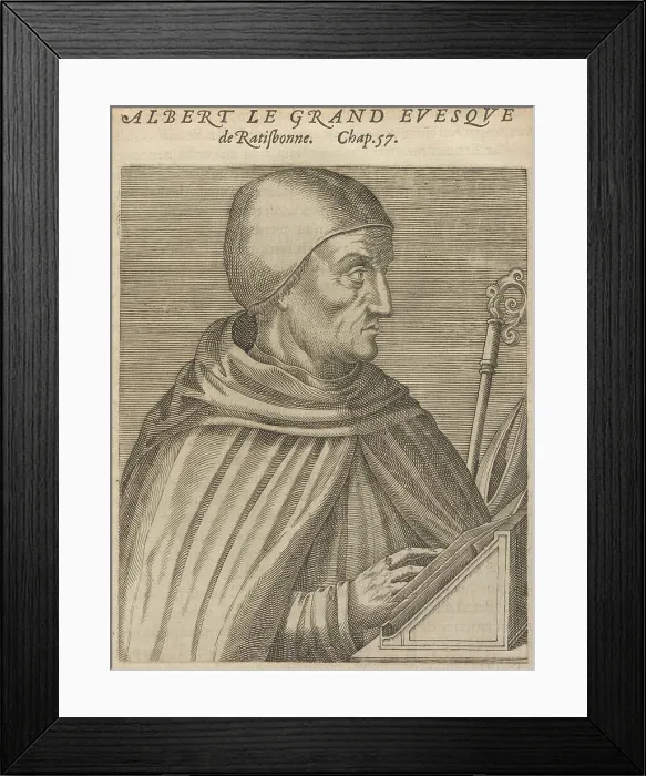 Framed Print : Albertus Magnus, 16th century. Creator: Unknown artist Framed Print : Albertus Magnus, 16th century. Creator: Unknown artist