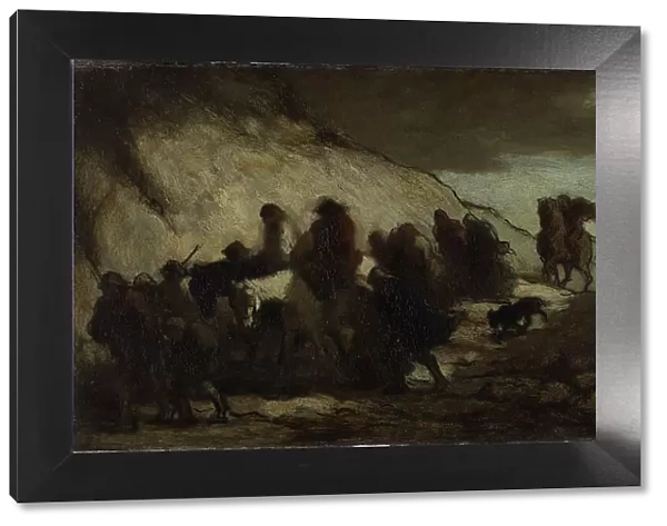 Les émigrants (The Emigrants), 1857. Creator: Daumier, Honoré (1808-1879)
