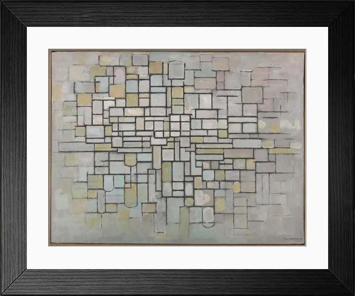 Framed Print : Composition No. 2, 1913. Creator: Mondrian, Piet (1872-1944) Framed Print : Composition No. 2, 1913. Creator: Mondrian, Piet (1872-1944)