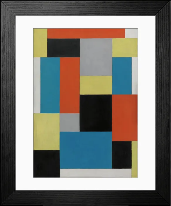 Framed Print : Composition XX, 1920. Creator: Doesburg, Theo van (1883-1931) Framed Print : Composition XX, 1920. Creator: Doesburg, Theo van (1883-1931)