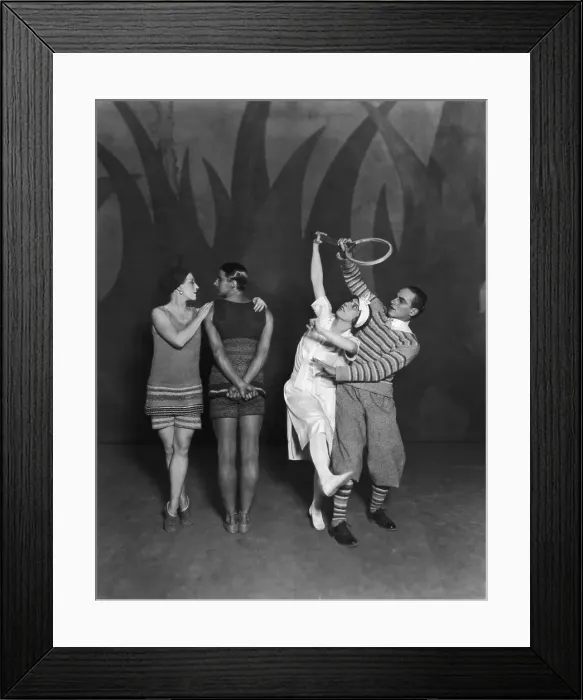 Framed Print : The first UK performance of Le Train Bleu at the London Coliseum Theatre, 1924. Creator: Sasha, (Alexander Stewart) (1892-1953) Framed Print : The first UK performance of Le Train Bleu at the London Coliseum Theatre, 1924. Creator: Sasha, (Alexander Stewart) (1892-1953)