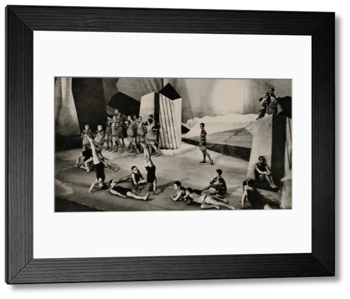 Framed Print : Le Train Bleu, performed by Serge Diaghilev's Ballets Russes, June 1924, 1924. Creator: Unknown photographer Framed Print : Le Train Bleu, performed by Serge Diaghilev's Ballets Russes, June 1924, 1924. Creator: Unknown photographer