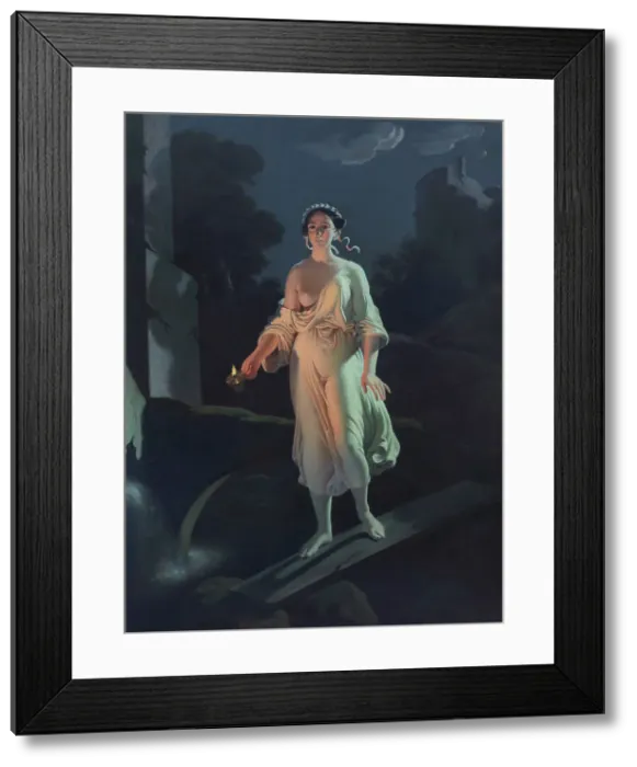 Framed Print : La sonnambula (Die Nachtwandlerin), c.1848. Creator: Catalano, Vincenzo (active 1840er-1850er) Framed Print : La sonnambula (Die Nachtwandlerin), c.1848. Creator: Catalano, Vincenzo (active 1840er-1850er)
