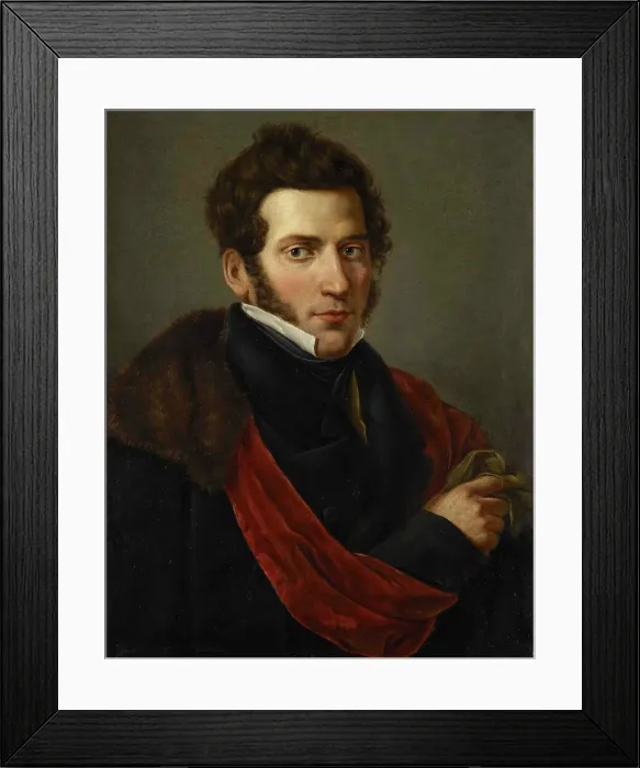 Framed Print : Portrait of composer Gaetano Donizetti (1797-1848), c.1824. Creator: Coghetti, Francesco (1801-1875) Framed Print : Portrait of composer Gaetano Donizetti (1797-1848), c.1824. Creator: Coghetti, Francesco (1801-1875)