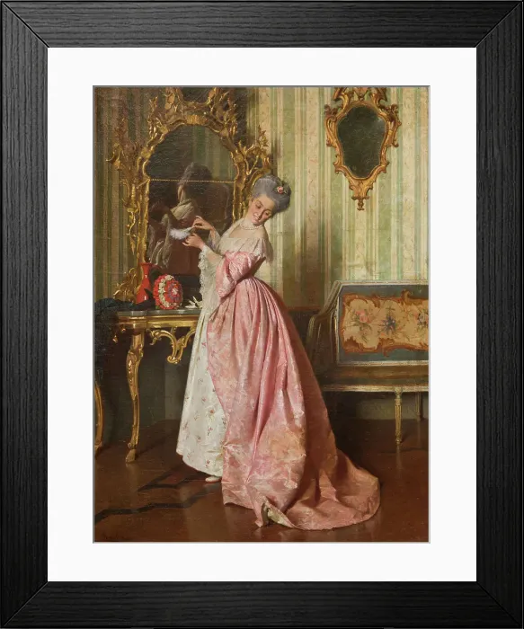 Framed Print : La veste nuova (Das neue Kleid), 1873. Creator: Bedini, Paolo Giovanni (1844-1924) Framed Print : La veste nuova (Das neue Kleid), 1873. Creator: Bedini, Paolo Giovanni (1844-1924)