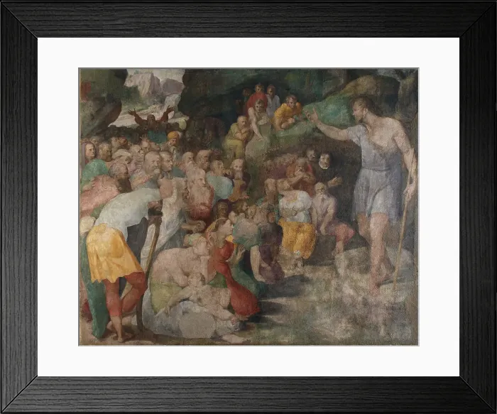 Framed Print : The sermon of John the Baptist, 1553-1554. Creator: Tibaldi, Pellegrino (1527-1596) Framed Print : The sermon of John the Baptist, 1553-1554. Creator: Tibaldi, Pellegrino (1527-1596)
