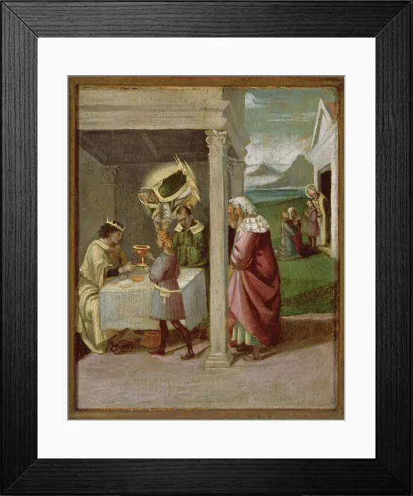 Framed Print : The Miracle of Saint Nicholas, 1508-1510. Creator: Signorelli, Luca (around 1441-1523) Framed Print : The Miracle of Saint Nicholas, 1508-1510. Creator: Signorelli, Luca (around 1441-1523)