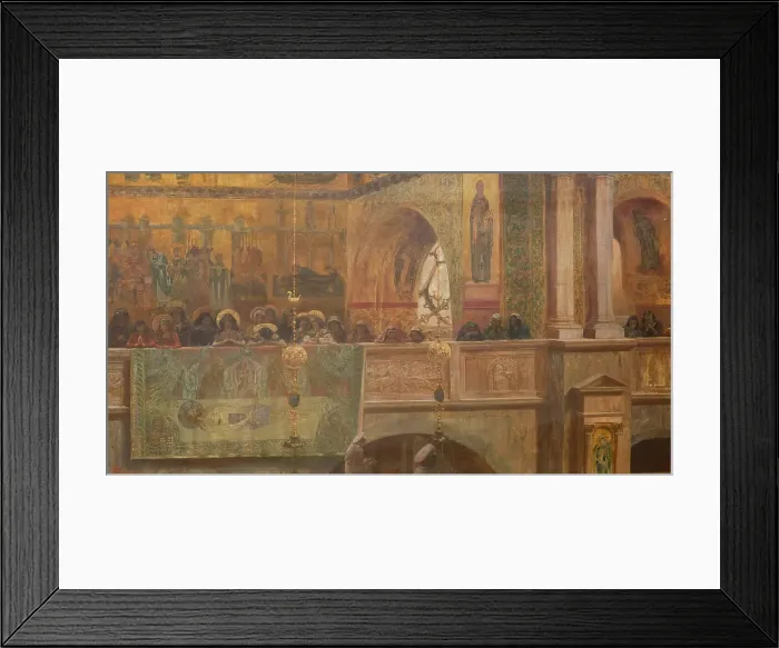 Framed Print : La settimana della passione (Die Karwoche), 1912. Creator: Sezanne, Augusto (1856-1935) Framed Print : La settimana della passione (Die Karwoche), 1912. Creator: Sezanne, Augusto (1856-1935)
