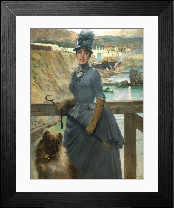 Framed Print : Ritratto della figlia di Jack La Bolina, 1888. Creator: Corcos, Vittorio Matteo (1859-1933) Framed Print : Ritratto della figlia di Jack La Bolina, 1888. Creator: Corcos, Vittorio Matteo (1859-1933)