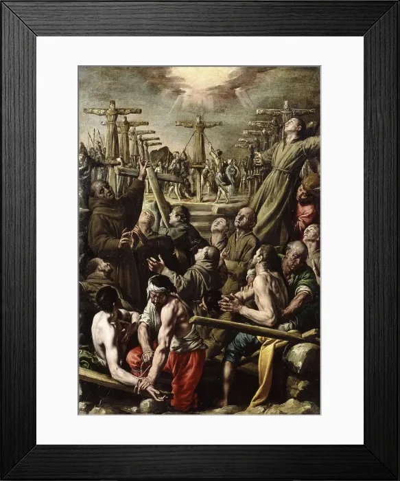 Framed Print : The Martyrdom of Nagasaki, after 1627. Creator: Tanzio da Varallo (Antonio d'Enrico) (around 1582-1633) Framed Print : The Martyrdom of Nagasaki, after 1627. Creator: Tanzio da Varallo (Antonio d'Enrico) (around 1582-1633)