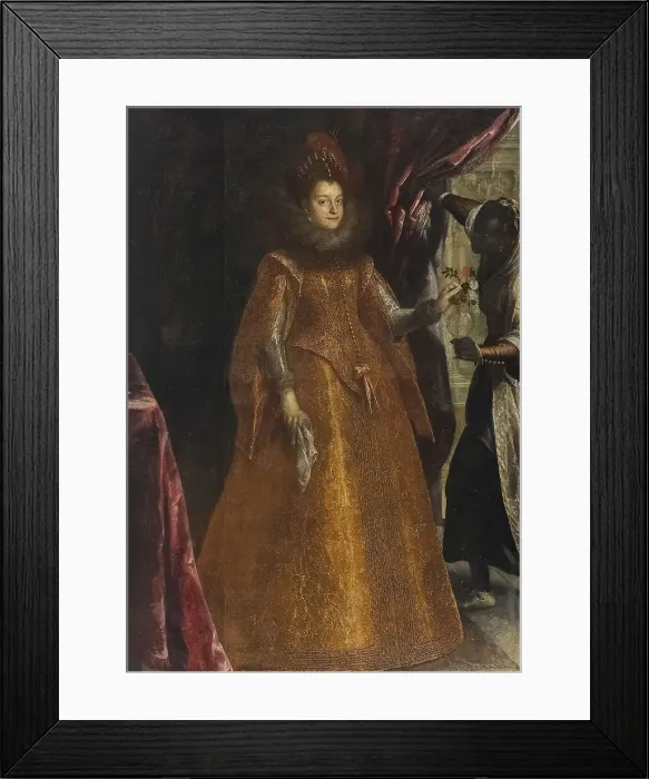 Framed Print : Portrait of Giulia d'Este (1588-1645), 1609. Creator: Peranda, Sante (1566-1638) Framed Print : Portrait of Giulia d'Este (1588-1645), 1609. Creator: Peranda, Sante (1566-1638)