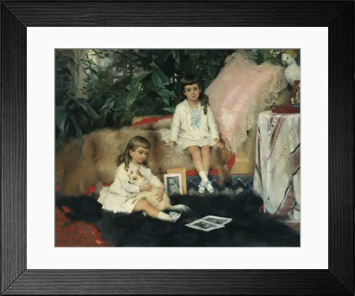 Framed Print : The Grand Dukes Boris Vladimirovich (1877-1943) and Kyrill Vladimirovich (1876-1938)... 1881. Creator: Edelfelt, Albert Gustaf Aristides (1854-1905) Framed Print : The Grand Dukes Boris Vladimirovich (1877-1943) and Kyrill Vladimirovich (1876-1938)... 1881. Creator: Edelfelt, Albert Gustaf Aristides (1854-1905)