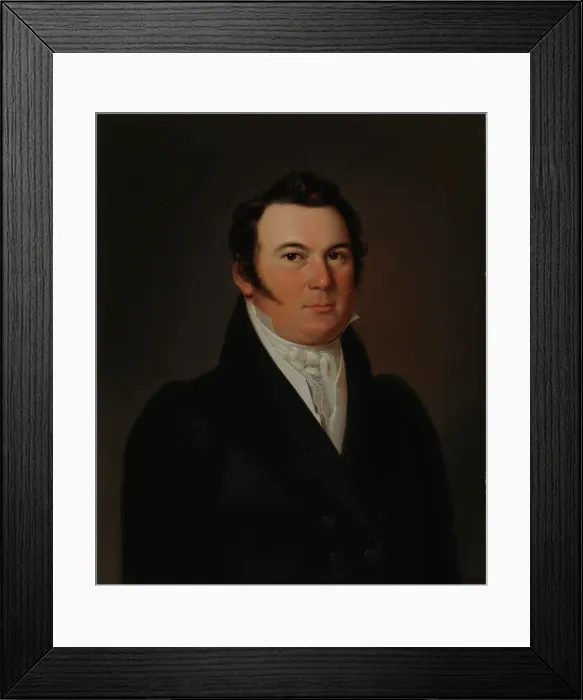 Framed Print : Portrait of Nikolai Sinebrychoff (1788-1848), 1830. Creator: Lindh, Johan Erik (1793-1865) Framed Print : Portrait of Nikolai Sinebrychoff (1788-1848), 1830. Creator: Lindh, Johan Erik (1793-1865)